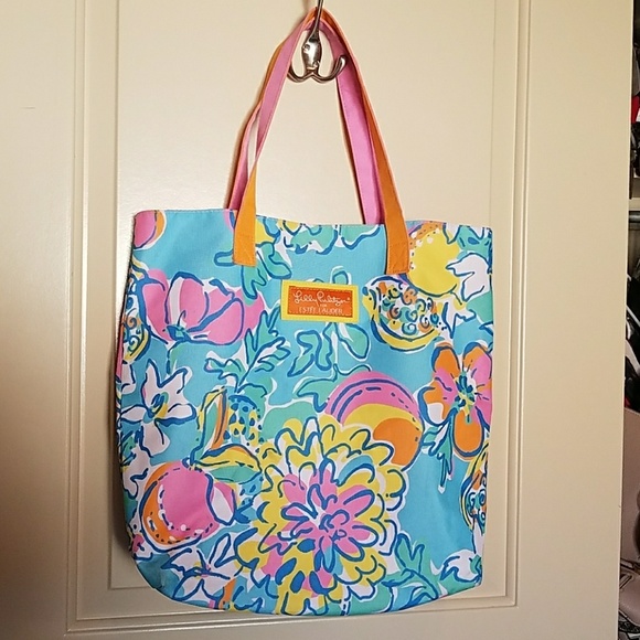 lilly pulitzer estee lauder tote